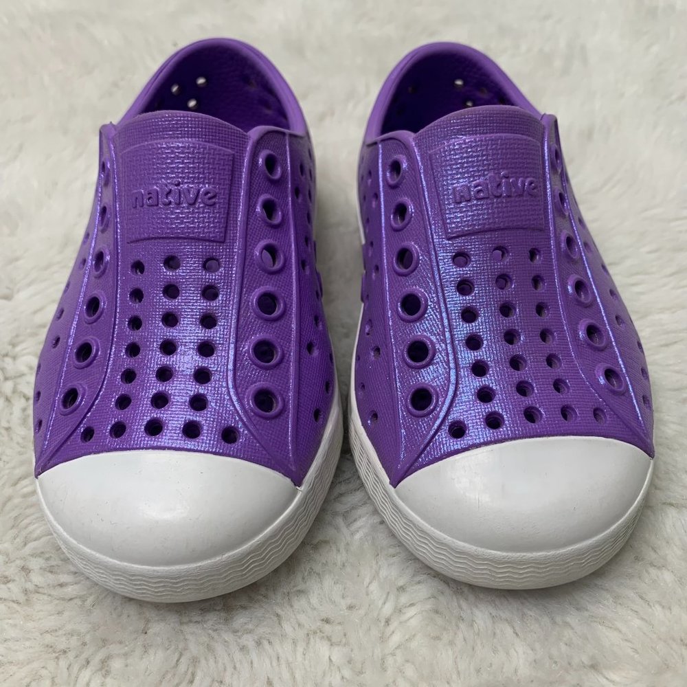 Native Purple Slip-On Water Friendly Toddler Shoes